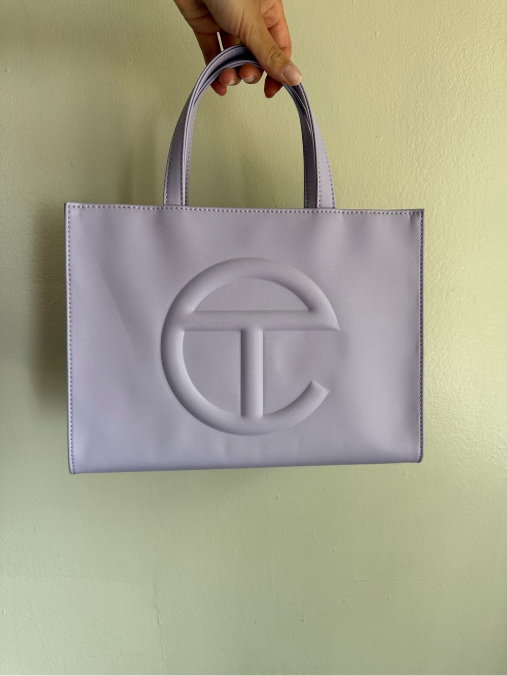 Telfar Lavender Tote with Embossed Logo